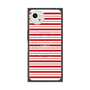 プレミアムスクエアケース with SnapMag［ Small Border - Red ］