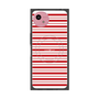 プレミアムスクエアケース with SnapMag［ Small Border - Red ］