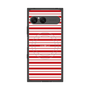 プレミアムスクエアケース with SnapMag［ Small Border - Red ］