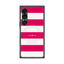 プレミアムスクエアケース with SnapMag［ Big Border - Pink ］