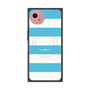 プレミアムスクエアケース with SnapMag［ Big Border - Blue ］