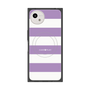 プレミアムスクエアケース with SnapMag［ Big Border - Purple ］
