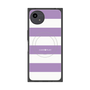 プレミアムスクエアケース with SnapMag［ Big Border - Purple ］
