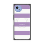 プレミアムスクエアケース with SnapMag［ Big Border - Purple ］