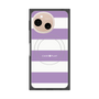 プレミアムスクエアケース with SnapMag［ Big Border - Purple ］