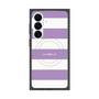 プレミアムスクエアケース with SnapMag［ Big Border - Purple ］