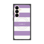 プレミアムスクエアケース with SnapMag［ Big Border - Purple ］