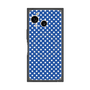 プレミアムスクエアケース with SnapMag［ Small Dot - Blue ］