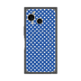 プレミアムスクエアケース with SnapMag［ Small Dot - Blue ］