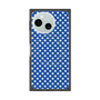 プレミアムスクエアケース with SnapMag［ Small Dot - Blue ］