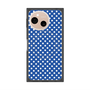 プレミアムスクエアケース with SnapMag［ Small Dot - Blue ］