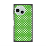 プレミアムスクエアケース with SnapMag［ Small Dot - Green ］
