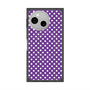 プレミアムスクエアケース with SnapMag［ Small Dot - Purple ］