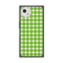 プレミアムスクエアケース with SnapMag［ Big Dot - Green ］