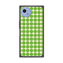 プレミアムスクエアケース with SnapMag［ Big Dot - Green ］