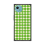 プレミアムスクエアケース with SnapMag［ Big Dot - Green ］