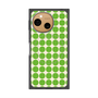 プレミアムスクエアケース with SnapMag［ Big Dot - Green ］