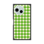 プレミアムスクエアケース with SnapMag［ Big Dot - Green ］