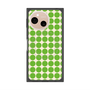 プレミアムスクエアケース with SnapMag［ Big Dot - Green ］