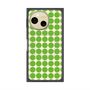 プレミアムスクエアケース with SnapMag［ Big Dot - Green ］