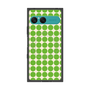 プレミアムスクエアケース with SnapMag［ Big Dot - Green ］