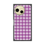 プレミアムスクエアケース with SnapMag［ Big Dot - Purple ］