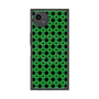 プレミアムスクエアケース with SnapMag［ Shower Dot - Green ］