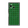 プレミアムスクエアケース with SnapMag［ Shower Dot - Green ］