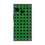 プレミアムスクエアケース with SnapMag［ Shower Dot - Green ］