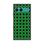 プレミアムスクエアケース with SnapMag［ Shower Dot - Green ］