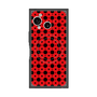 プレミアムスクエアケース with SnapMag［ Shower Dot - Red ］