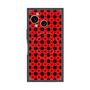プレミアムスクエアケース with SnapMag［ Shower Dot - Red ］