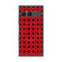 プレミアムスクエアケース with SnapMag［ Shower Dot - Red ］