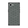 プレミアムスクエアケース with SnapMag［ Dot Circle - Gray ］
