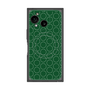プレミアムスクエアケース with SnapMag［ Dot Circle - Green ］