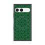 プレミアムスクエアケース with SnapMag［ Dot Circle - Green ］
