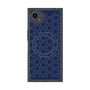 プレミアムスクエアケース with SnapMag［ Dot Circle - Navy ］