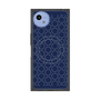 プレミアムスクエアケース with SnapMag［ Dot Circle - Navy ］