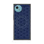 プレミアムスクエアケース with SnapMag［ Dot Circle - Navy ］