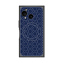 プレミアムスクエアケース with SnapMag［ Dot Circle - Navy ］