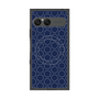 プレミアムスクエアケース with SnapMag［ Dot Circle - Navy ］