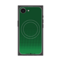 プレミアムスクエアケース with SnapMag［ Dot Gradation - Green ］