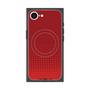 プレミアムスクエアケース with SnapMag［ Dot Gradation - Red ］