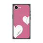 プレミアムスクエアケース with SnapMag［ Two Hearts - Pink ］