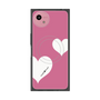 プレミアムスクエアケース with SnapMag［ Two Hearts - Pink ］