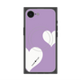 プレミアムスクエアケース with SnapMag［ Two Hearts - Purple ］
