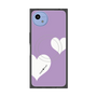 プレミアムスクエアケース with SnapMag［ Two Hearts - Purple ］