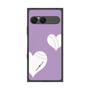 プレミアムスクエアケース with SnapMag［ Two Hearts - Purple ］