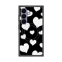 プレミアムスクエアケース with SnapMag［ Dot Hearts - Black ］