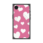 プレミアムスクエアケース with SnapMag［ Dot Hearts - Pink ］